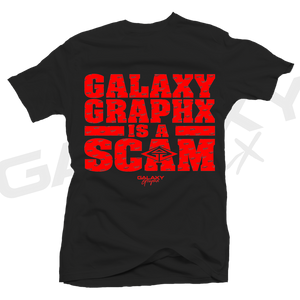 GalaxyGraphx "SCAM" Black / Red T-Shirt