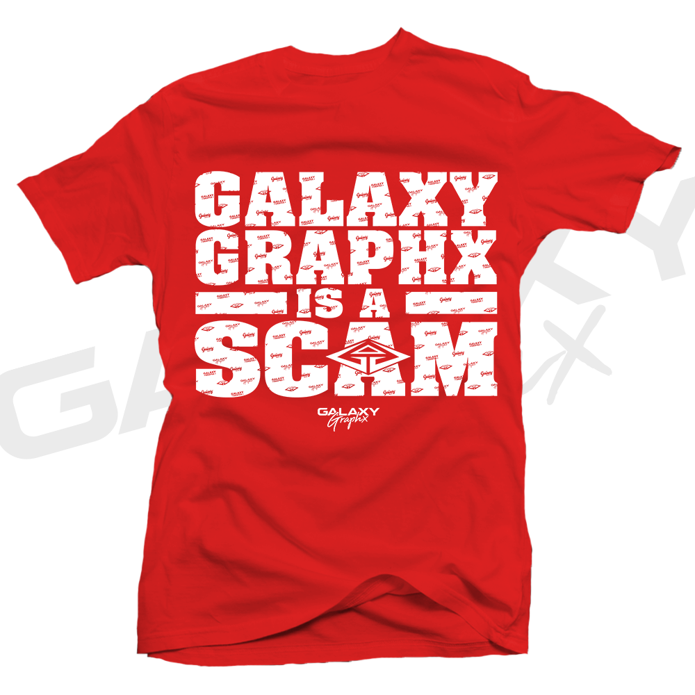 GalaxyGraphx "SCAM" Red T-Shirt