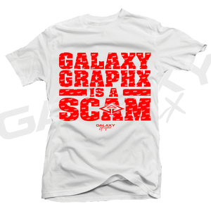 GalaxyGraphx "SCAM" White T-Shirt