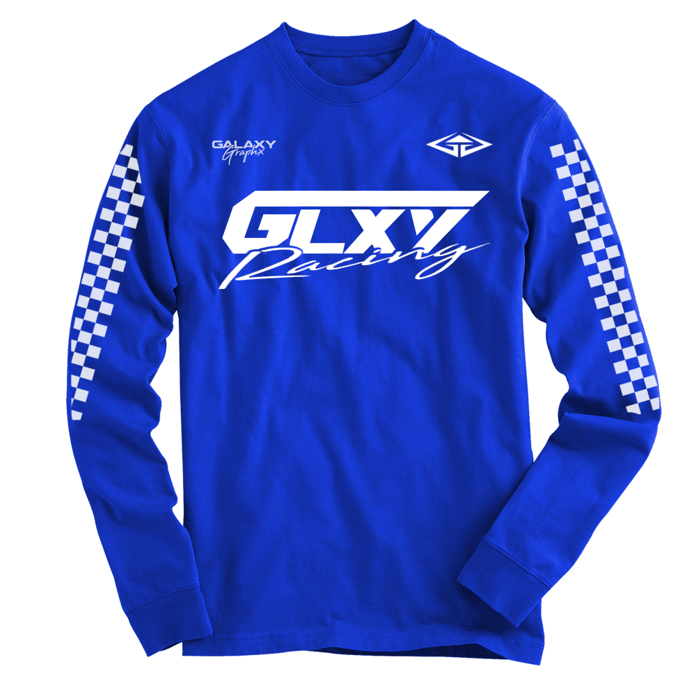 GLXY Racing Royal Blue Long Sleeve T-Shirt