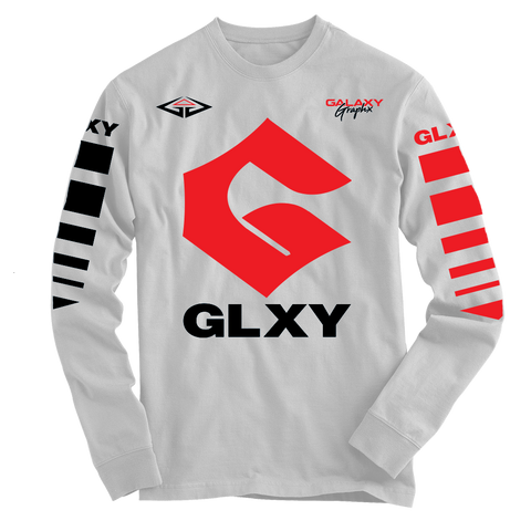 GLXY GZUKI Red Black White Long Sleeve T-Shirt