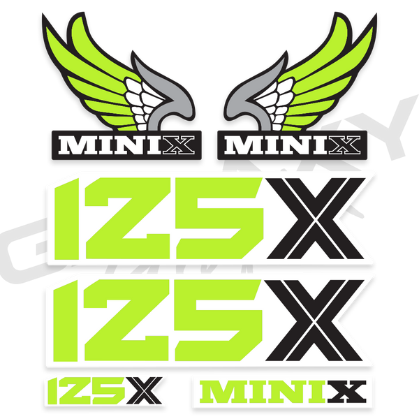 Mini X 125x Trike ATC70 Decal Graphics Kit in Assorted Colors