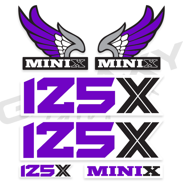 Mini X 125x Trike ATC70 Decal Graphics Kit in Assorted Colors