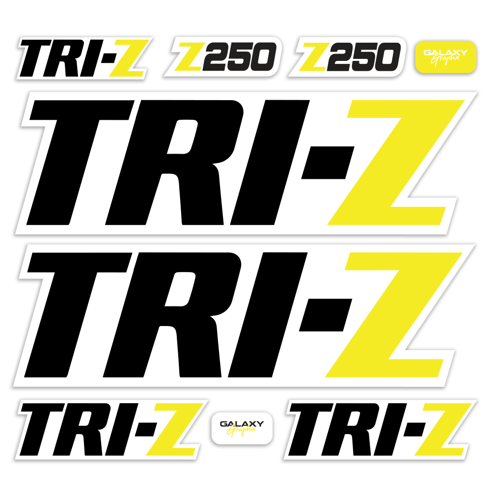 Yamaha TRI Z 250 Graphics Kit - Assorted Colors – GalaxyGraphx