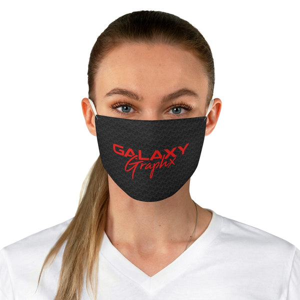 GalaxyGraphx GG Pattern Black Red Face Mask
