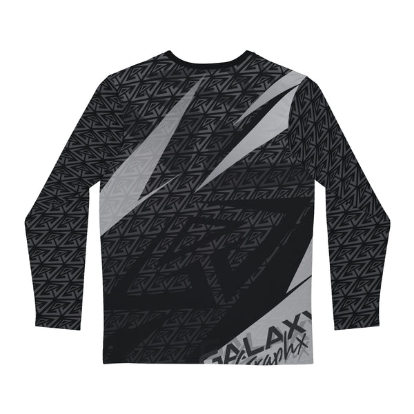 GalaxyGraphx "Lazer" Black Aqua Grey Moto Jersey