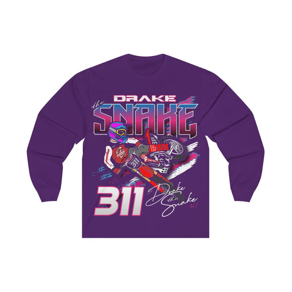 Drake The Snake Vintage Racing Long Sleeve T-Shirt