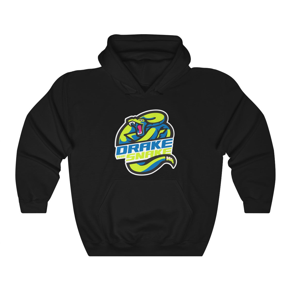 Drake the Snake Blue Green Logo Hooded Sweatshirt – GalaxyGraphx