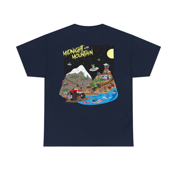 Midnight On The Mountain GalaxyGraphx  DIRTY RATZ Black T-Shirt