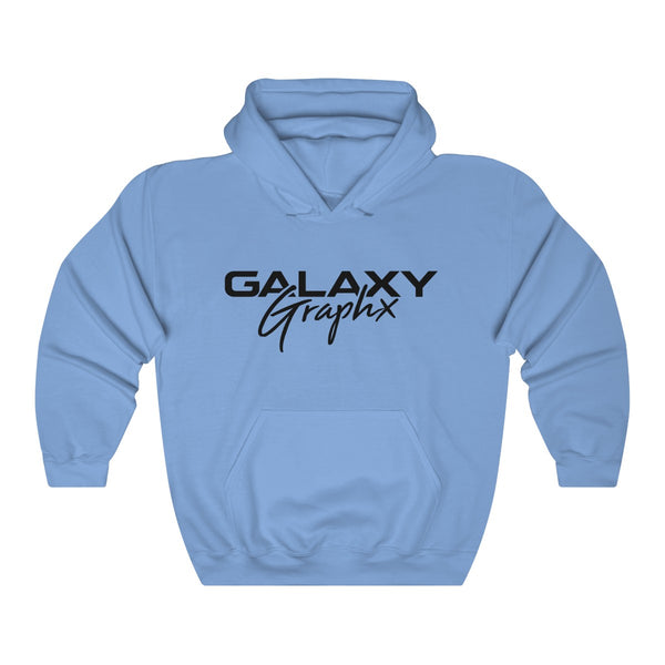 GalaxyGraphx Classic Black Logo Hooded Sweatshirt