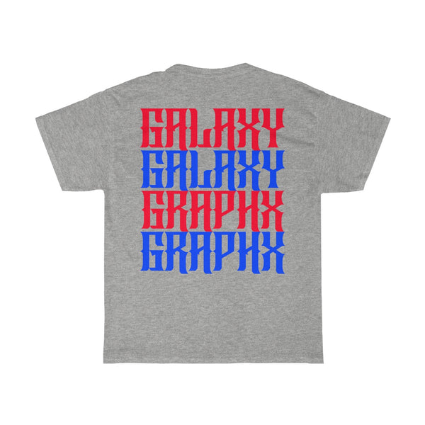 GalaxyGraphx Stacked Green Red Blue T-Shirt